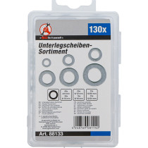 Assortiment de rondelles | Ø 4 - 12 mm (diamètre interne) | 130 pcs.