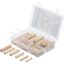 Assortiment de chevilles bois | Ø 5 - 10 mm | 53 pièces