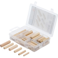 Assortiment de chevilles bois | Ø 5 - 10 mm | 53 pièces