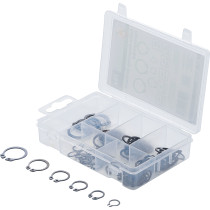 Assortiment de circlips extérieurs | Ø 8 - 19 mm | 78 pièces