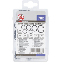 Assortiment de circlips intérieurs | Ø 8 - 19 mm | 78 pièces