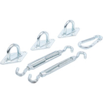Jeu de montage de voiles d’ombrage | 6 pcs.