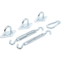 Jeu de montage de voiles d’ombrage | 6 pcs.