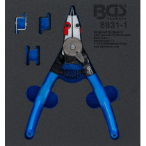Pince à circlips | pour circlips internes/externes | points échangeables | 180 mm