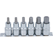Jeu de douilles à embouts | 12,5 mm (1/2") | six pans intérieurs | 6 - 14 mm | 6 pièces