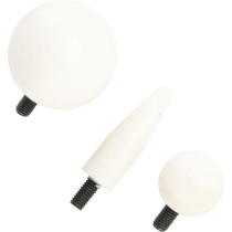 Jeu de têtes de rechange plastiques pour outil de débosselage | M5 x 0,8 mm | pour art. 1659 | 3 pièces