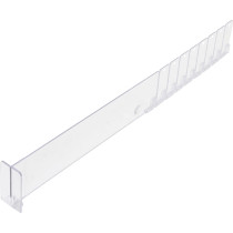 Séparateur en plastique | transparent | 285 / 480 x 60 mm