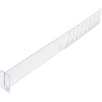 Séparateur en plastique | transparent | 285 / 480 x 60 mm