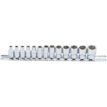 Jeu de Douilles, six pans | 6,3 mm (1/4") | 4 - 14 mm | 13 pièces
