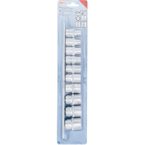 Jeu de Douilles, douze pans | 12,5 mm (1/2") | en pouce | 10 pièces