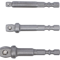 Jeu d’adaptateurs à bascule de perceuse | 6,3 mm (1/4") | 3 pièces