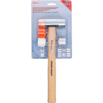 Maillet avec tête interchangeable | manche Hickory | Ø 35 mm