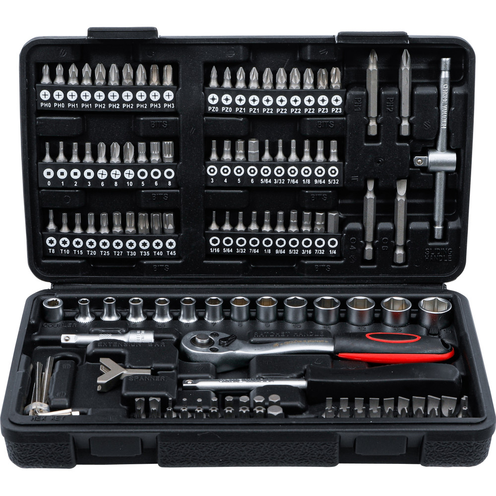 Coffret de douilles | 6,3 mm (1/4") | 130 pièces