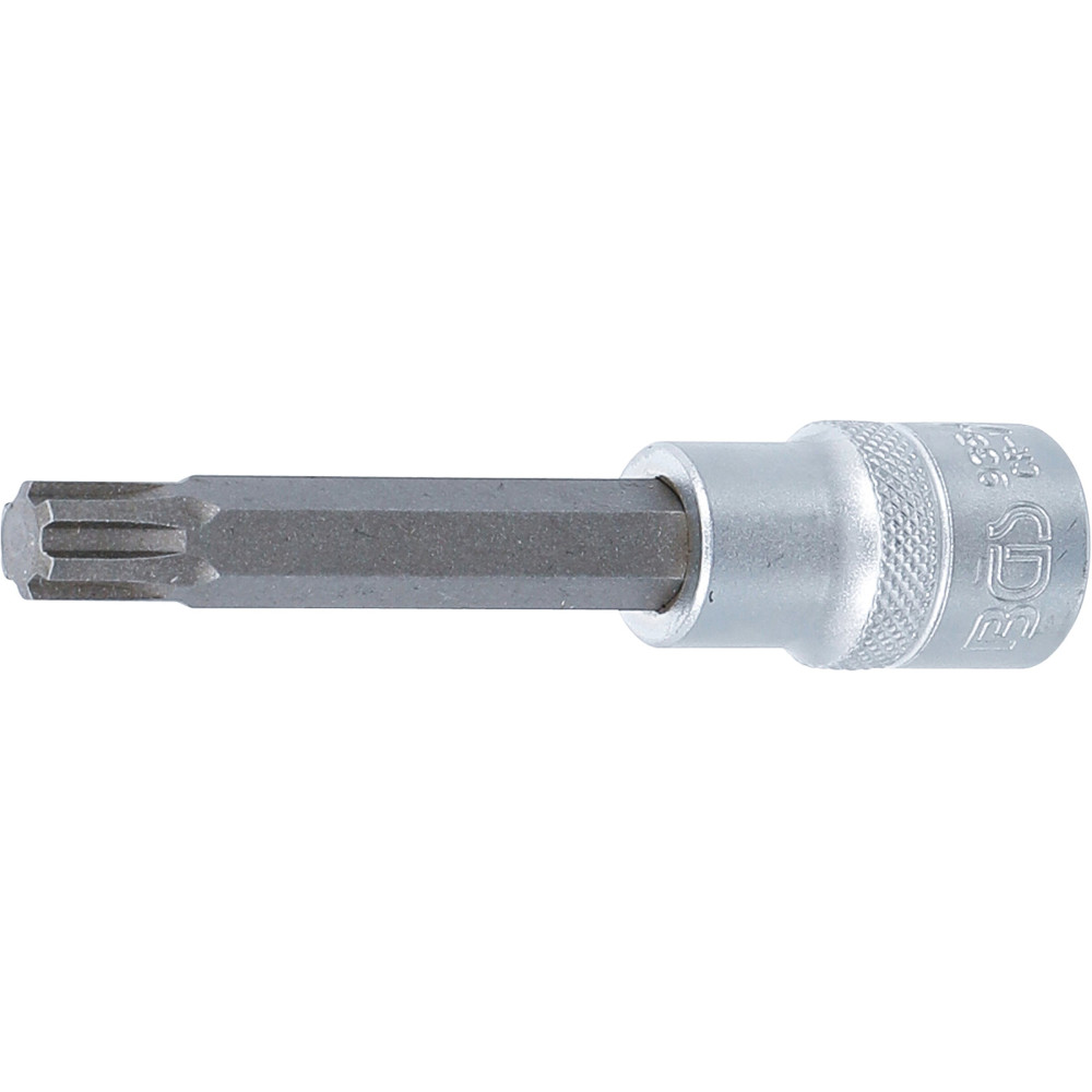 Douilles à embouts | longueur 100 mm | 12,5 mm (1/2") | profil cannelé (pour RIBE) M10,3
