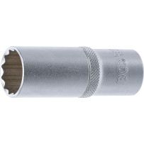 Douille pour clé, douze pans, longue | 12,5 mm (1/2") | 21 mm