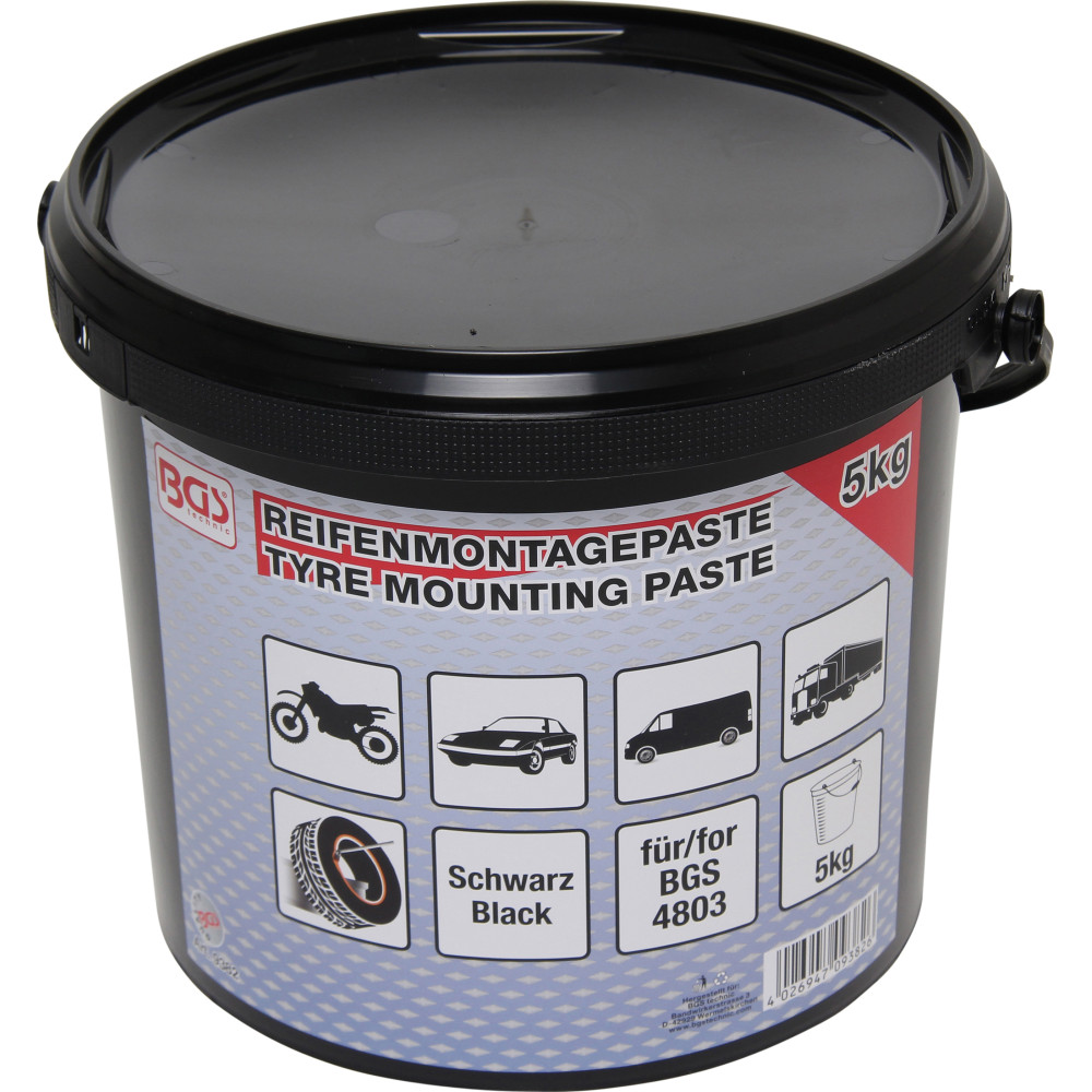 Graisse crême de montage de pneus | noire | 5 kg