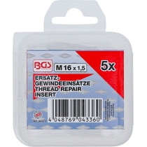 Inserts taraudés | M16 x 1,5 mm | 5 pièces