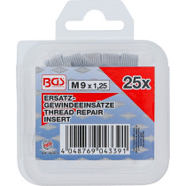 Inserts taraudés | M9 x 1,25 | 25 pièces