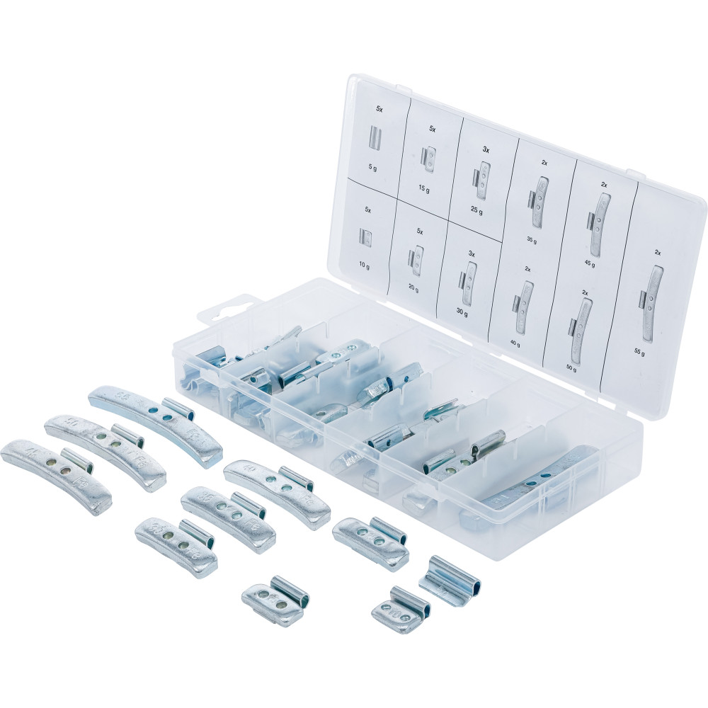 Assortiment de poids d’équilibrage | 36 pièces