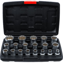 Jeu de douilles Gear Lock | 12,5 mm (1/2") | 19 pièces