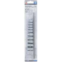 Jeu de douilles à profil E | 6,3 mm (1/4") / 10 mm (3/8") | E4 - E16 | 10 pièces