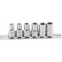 Jeu de douilles, profil T Plus (pour Torx Plus) | 6,3 mm (1/4") | 6EP - 12EP | 6 pièces