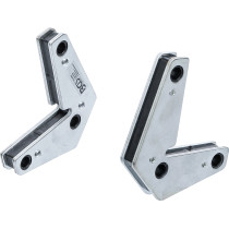 Jeu de supports magnétiques puissants | forme en L | 2 pièces