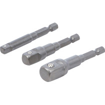 Jeu d’adaptateurs pour visseuses | Hexagone mâle 6,3 mm (1/4") | Hexagone femelle 6,3 mm (1/4") / 10 mm (3/8") / 12,5 mm (1/2") 