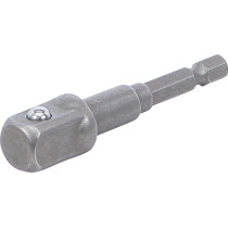 Adaptateur pour perceuses | empreinte six pans mâle 6,3 mm (1/4") sur carré mâle 12,5 mm (1/2")