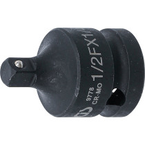Adaptateur de clé à douille à choc | femelle 12,5 mm (1/2") - mâle 6,3 mm (1/4")