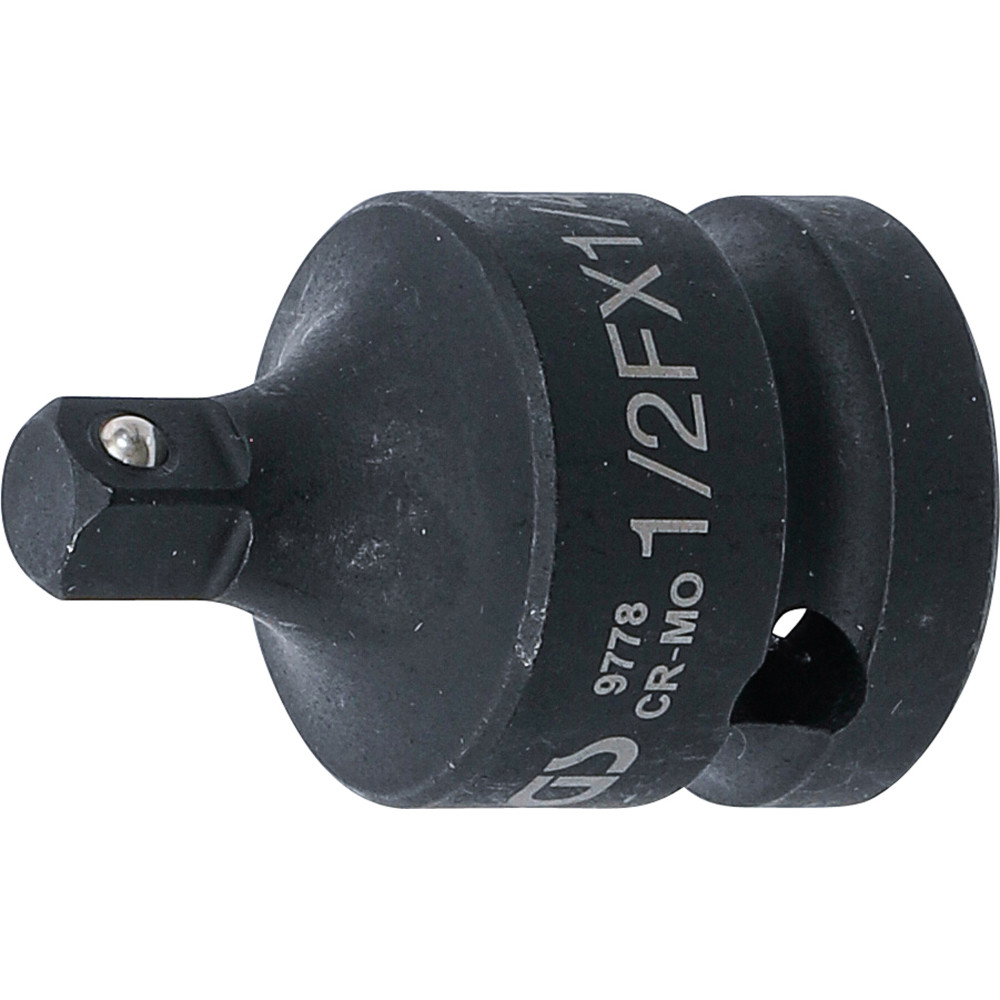 Adaptateur de clé à douille à choc | femelle 12,5 mm (1/2") - mâle 6,3 mm (1/4")