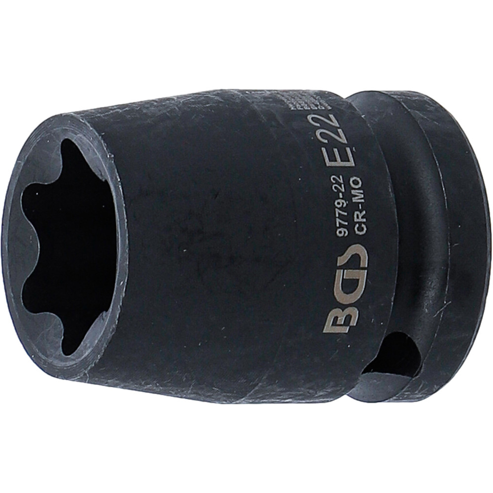Douille à choc, profil E | 12,5 mm (1/2") | E22