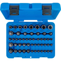 Jeu d’embouts et de douilles | Profil E/T (pour Torx)/Profil T (pour Torx) avec perçage/Profil TP (pour Torx Plus) | 52 pièces
