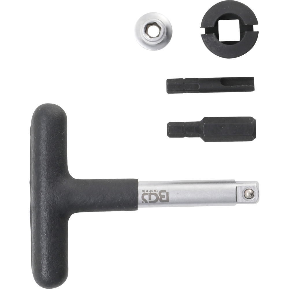 Jeu de clés universelles de service d’huile | pour bouchons de vidange d’huile en matière plastique | 6,3 mm (1/4") / 10 mm (3/8
