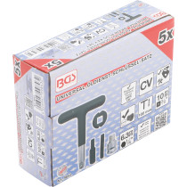 Jeu de clés universelles de service d’huile | pour bouchons de vidange d’huile en matière plastique | 6,3 mm (1/4") / 10 mm (3/8