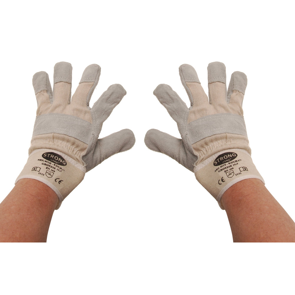 Gants de travail | cuir | taille 10,5