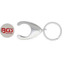 Porte clé avec Jeton pour caddy BGS®