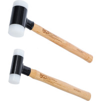 Jeu de maillets de débosselage | manche Hickory | anti rebonds | Ø 30/45 mm | 300/550 g | 2 pièces