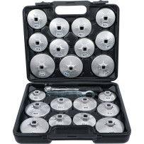 Jeu de douilles à filtres (cloches) à huile | fonte d’aluminium | 12,5 mm (1/2") | 23 pièces