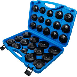 Jeu de douilles à filtres (cloches) à huile multimarques | 30 pièces