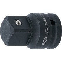 Adaptateur de clé à douille à choc | femelle 20 mm (3/4") - mâle 25 mm (1")