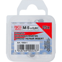 Inserts taraudés | M5 x 0,8 | 25 pièces