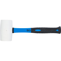 Maillet caoutchouc | manche en fibres de verre | tête blanche | Ø 64 mm | 750 g