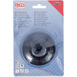 Clé à filtres cloches | 15 pans | Ø 74 - 76 mm | pour Audi, Ford, Mercedes-Benz, Opel, VW