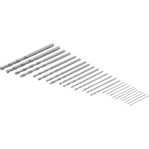 Jeu de forets mini HSS | 0,5 3,0 mm | 25 pièces