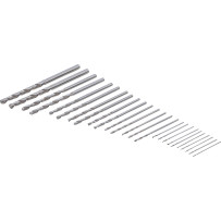 Jeu de forets mini HSS | 0,5 3,0 mm | 25 pièces
