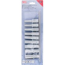 Jeu de douilles, profil E, longues | 12,5 mm (1/2") | E10 - E24 | 9 pièces