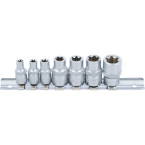 Jeu de Douilles | 6,3 mm (1/4") + 10 mm (3/8") | E6 - E16 | 7 pièces