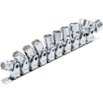 Jeux de douilles articulées | 10 mm (3/8") | 10 - 19 mm | 10 pièces