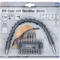 J’eu d’embouts à axe flexible | 6,3 mm (1/4") | 11 pièces